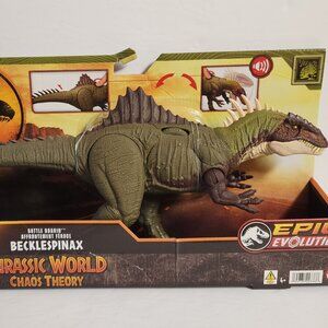 Jurassic World Chaos Theory Becklespinax Battle Roarin Action Figure HXF52 2023